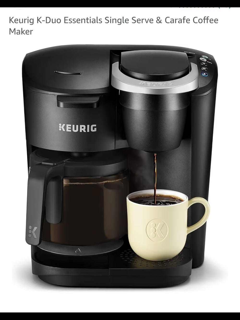 Keurig K-Duo Essentials Coffee Maker in Black